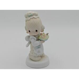 Precious Moments E 7157 There Is Joy In Serving Jesus Enesco Figurine 1981